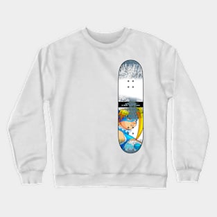Distressed Skateboard - NC - R. Mika Crewneck Sweatshirt